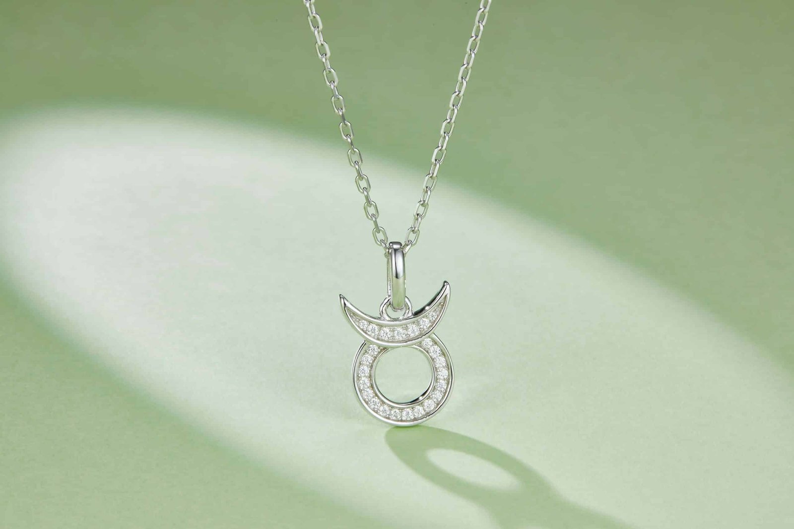 十二星座系列之金牛座莫桑钻项链 OXZB 02