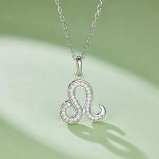 十二星座系列之狮子座莫桑钻项链 OXZE 02