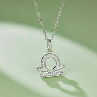 十二星座系列之天枰座莫桑钻项链 OXZG 02