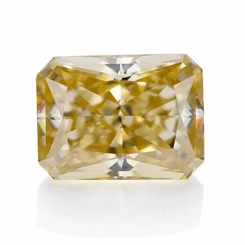 黄色雷迪恩切割莫桑钻
